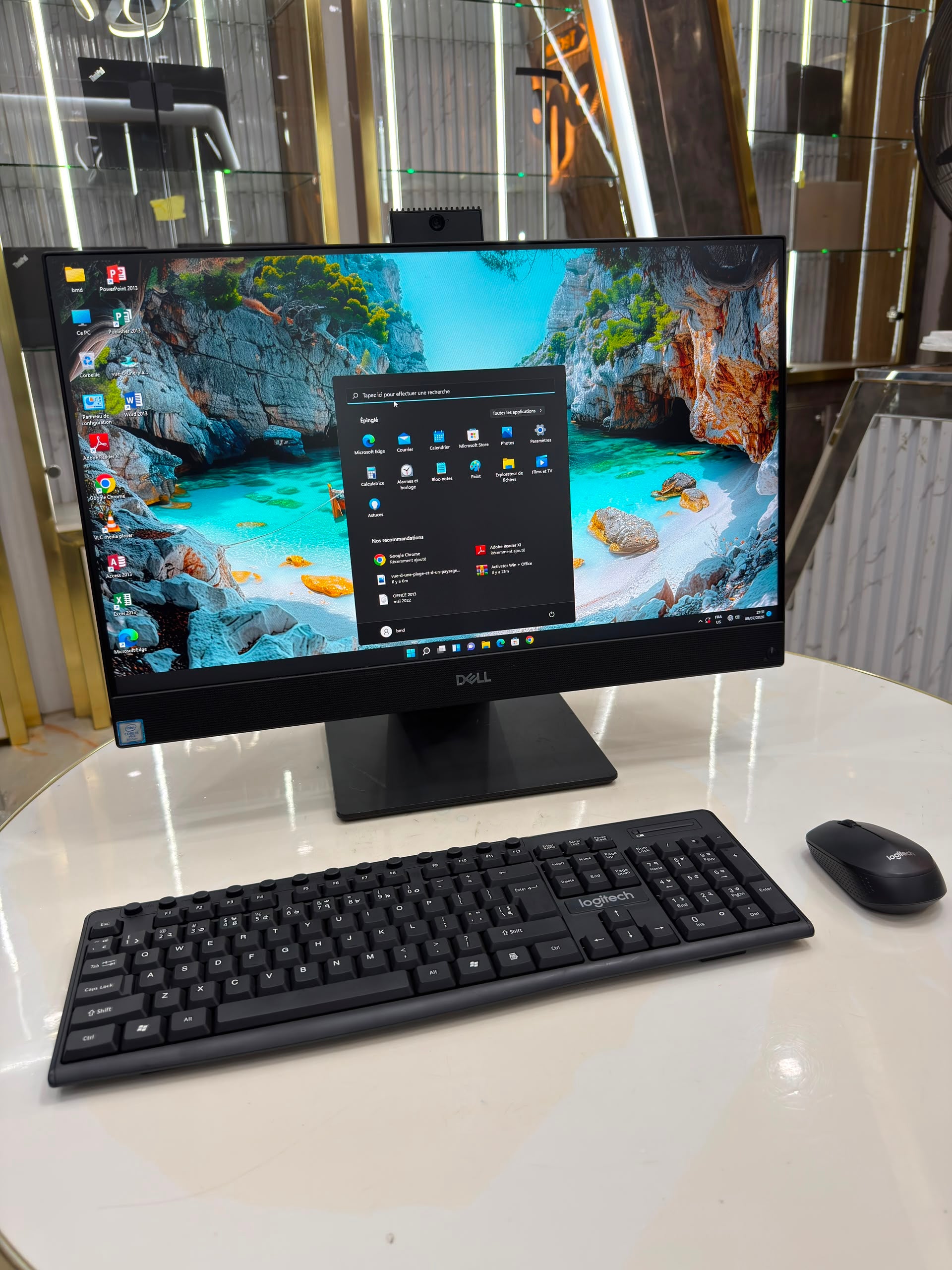 🖥Dell OptiPlex 7460 Tout-en-Un – Intel Core i5 8ᵉ Génération – SSD 256 Go – Écran 24" Full HD