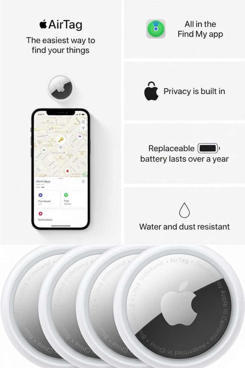 📍 AirTag GPS Localisateur Intelligent – Retrouvez vos objets facilement